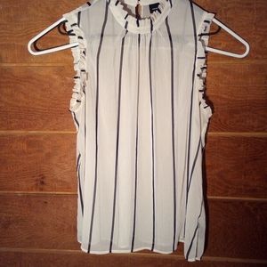 Women's XXL who what wear sleeveless sheer blouse